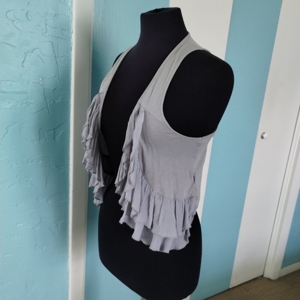 H&M Gray Flowy Vest - Picture 2 of 5